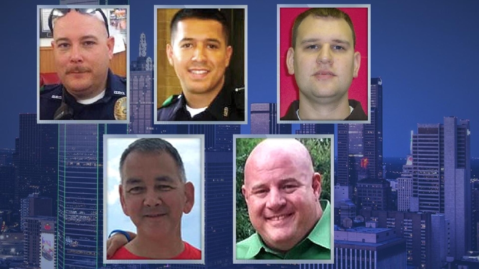 Families mourn the loss of five police officers killed in Dallas