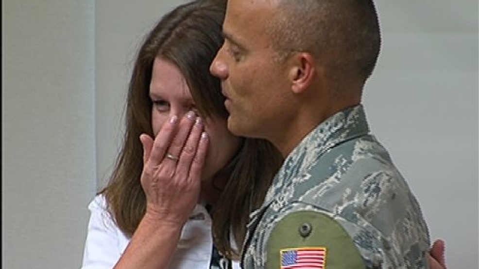 Soldier Returns Home Early To Surprise Wife At Work Katv 9538