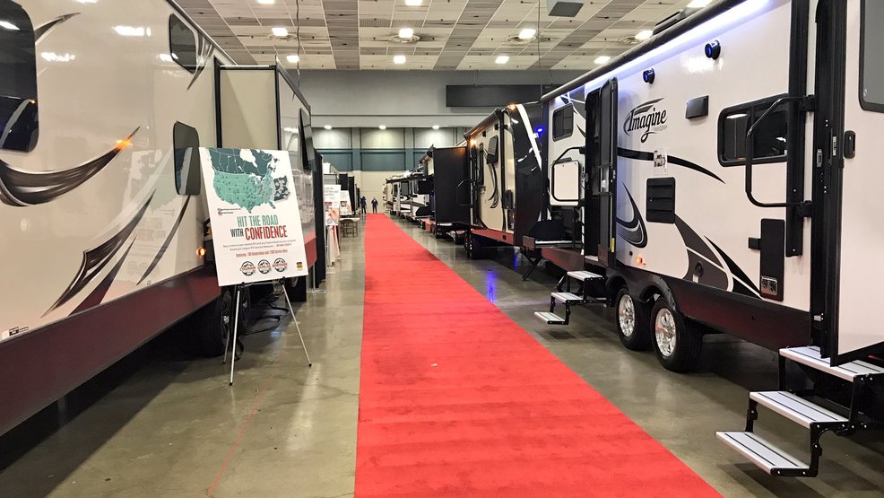 RV Show parks at Dayton Convention Center, more than 100 makes and