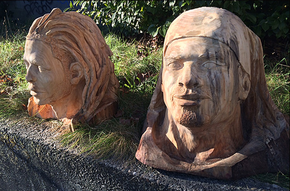 In Case You Missed It on KOMONews.com earlier this week: As the Seahawks sharpen their talons for next week's playoff game, a local artist is sharpening his blade in tribute.