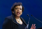 FILE - In this June 14, 2016 file photo, Attorney General Loretta Lynch speaks in Washington. Former President Bill Clinton spoke with Lynch during an impromptu meeting in Phoenix, but Lynch says the discussion did not involve the investigation into Hillary Clinton's email use as secretary of state. (AP Photo/Cliff Owen, File) Loretta Lynch generic.jpg