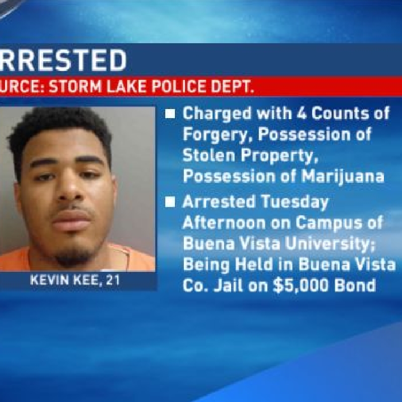 Buena Vista University Student Arrested On Forgery Charges Kmeg