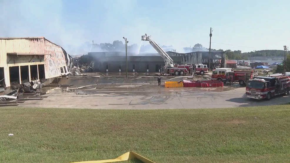 48 hours later firefighters continue to fight Attalla warehouse fire WBMA