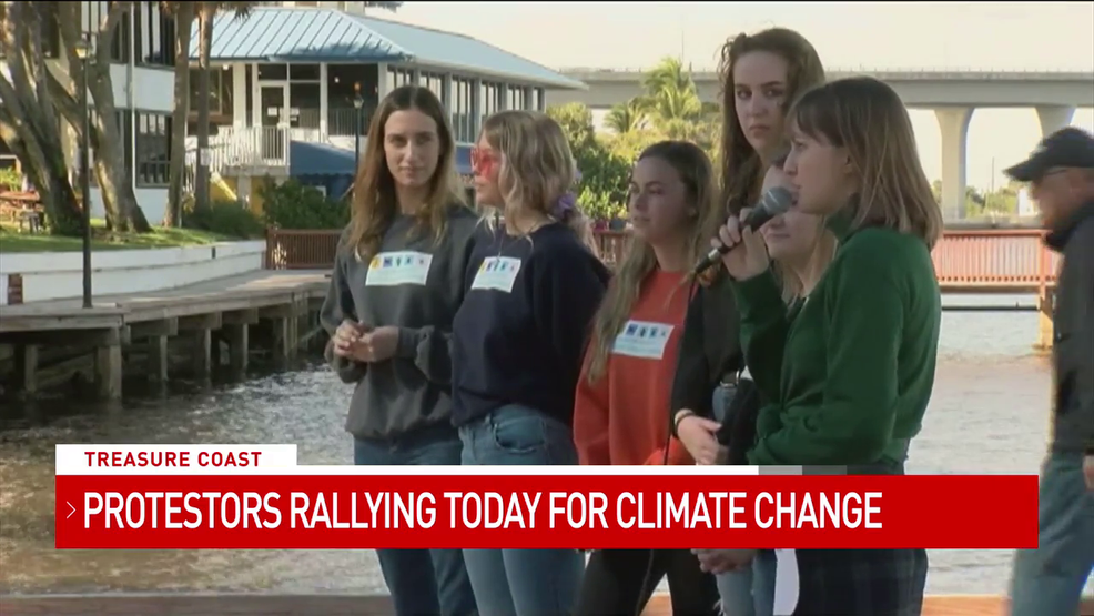 Protesters rally for climate change in Martin County - WPEC