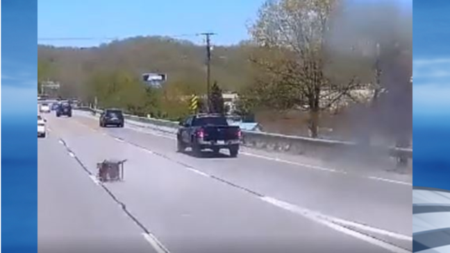 Police search for pickup truck driver who lost table saw on I-64 in Barboursville