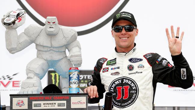 Harvick takes the checkered flag at Dover for 4th win