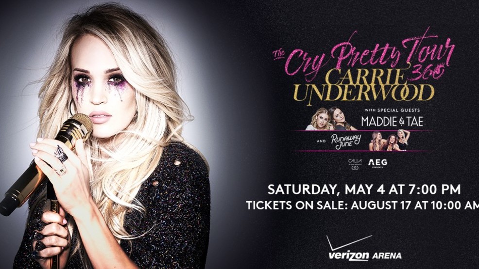 part ba 2019 3 scholarship Carrie in to KATV  2019 Verizon at perform Arena Underwood